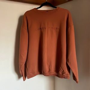 B.U.M. Equipment Gym Sweater in Burnt Orange, Size M